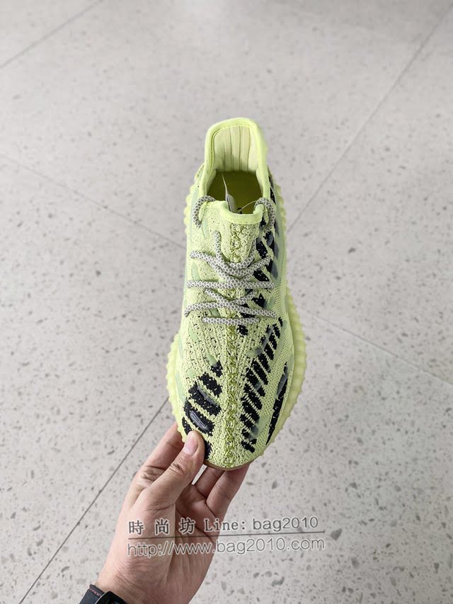 Adidas男女椰子鞋 阿迪達斯夜光椰子350 Adidas Yeezy Boost 350 v3水滴檸檬黃  xhn1557